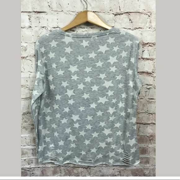 Sack’s Simple Life Star Print Shirt XL Distressed - Picture 9 of 10